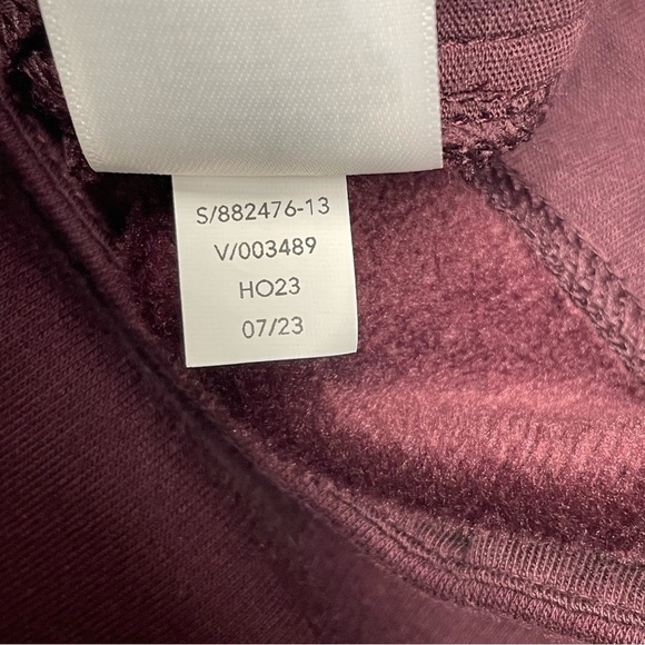 Athleta Burgundy Cozy Karma Twist Neck Sweatshirt Size XXS - Picture 13 of 16